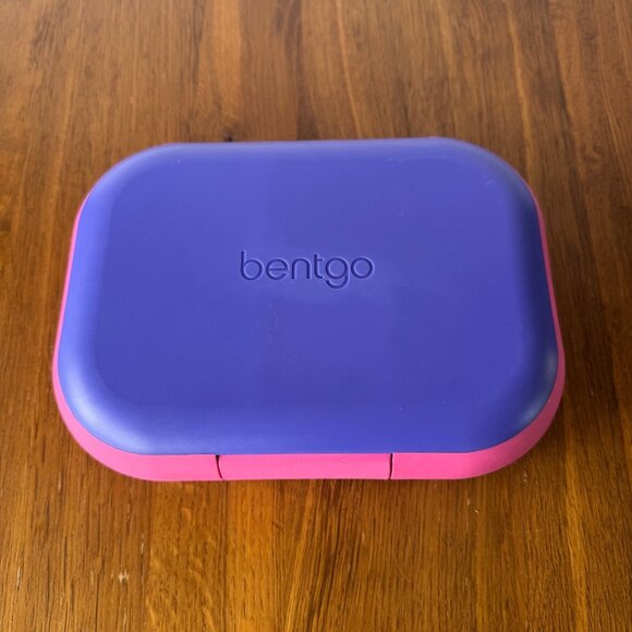 BENTGO CHILL Kids Leak-Proof Freezer Lunch Box Purple Pink School Meal Bento Box - Picture 3 of 7
